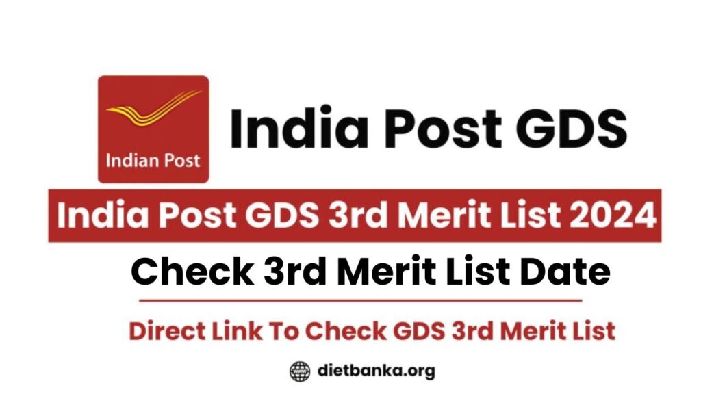 India Post GDS 3rd merit list date