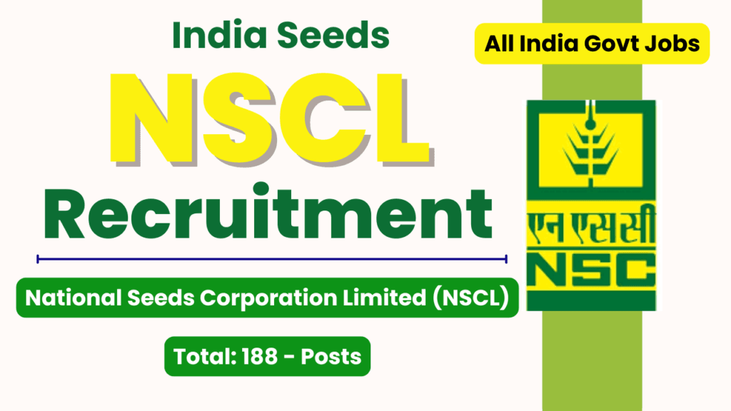 India Seeds NSCL Recruitment 2024