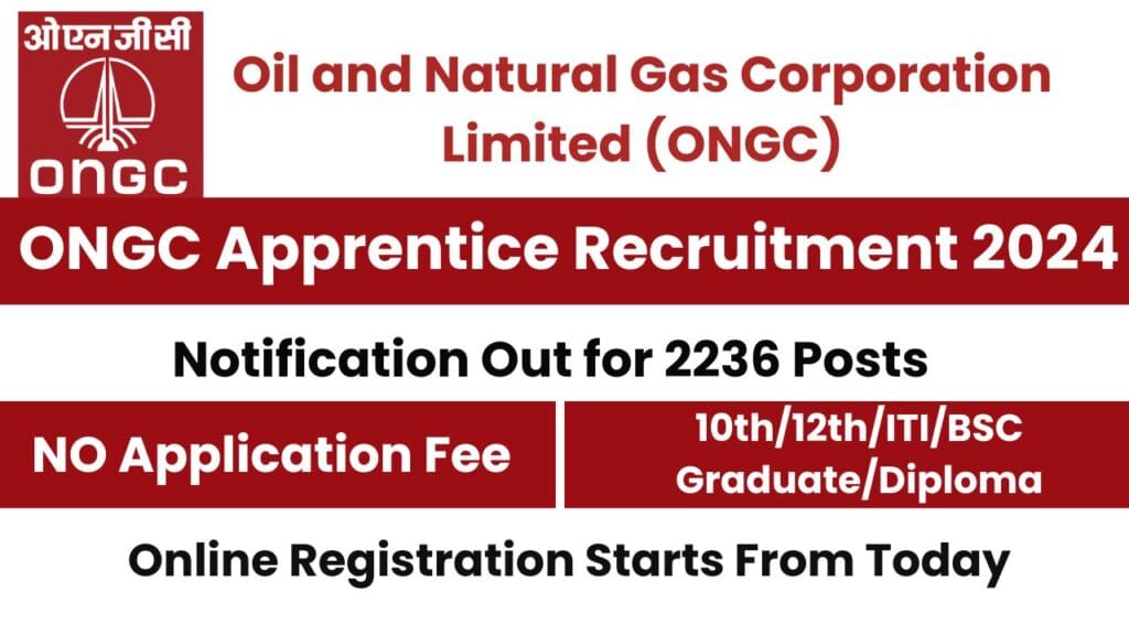 ONGC Apprentice Recruitment 2024