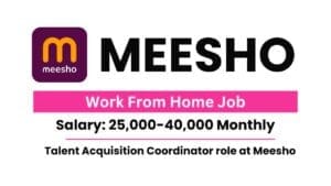 meesho work from home jobs