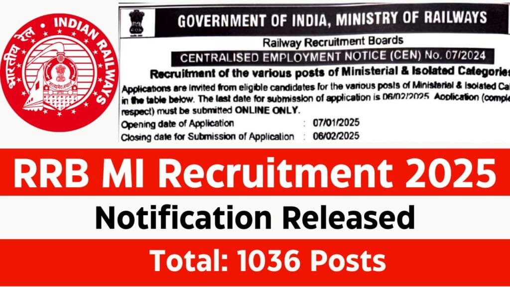 RRB MI Recruitment 2025