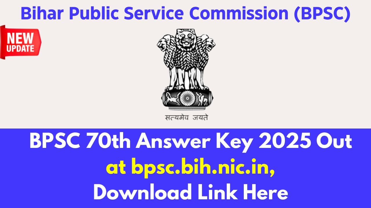 BPSC 70th Answer Key 2025 Out