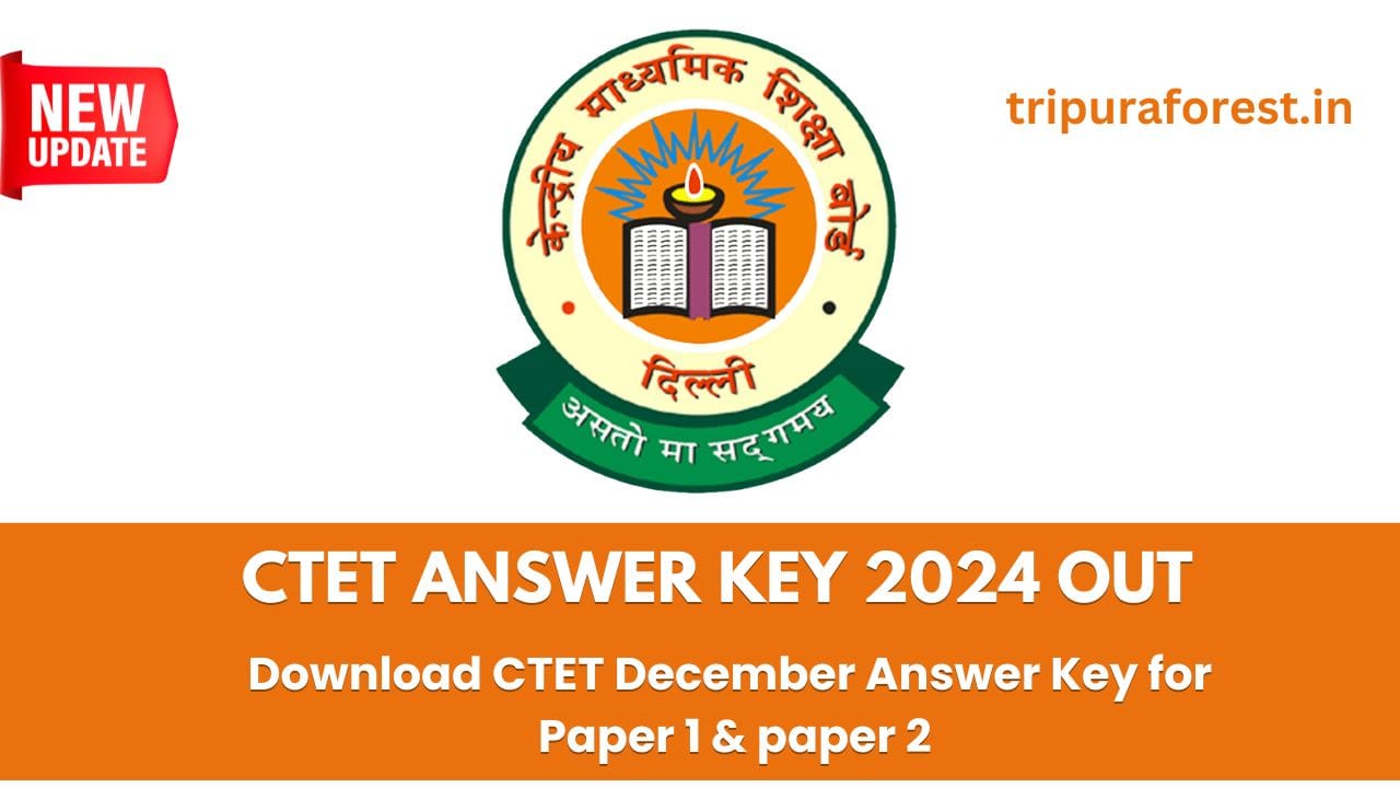 CTET Answer Key 2024 Out today