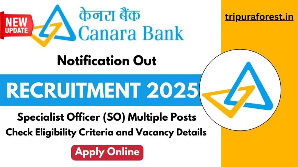 Canara Bank SO Recruitment 2025