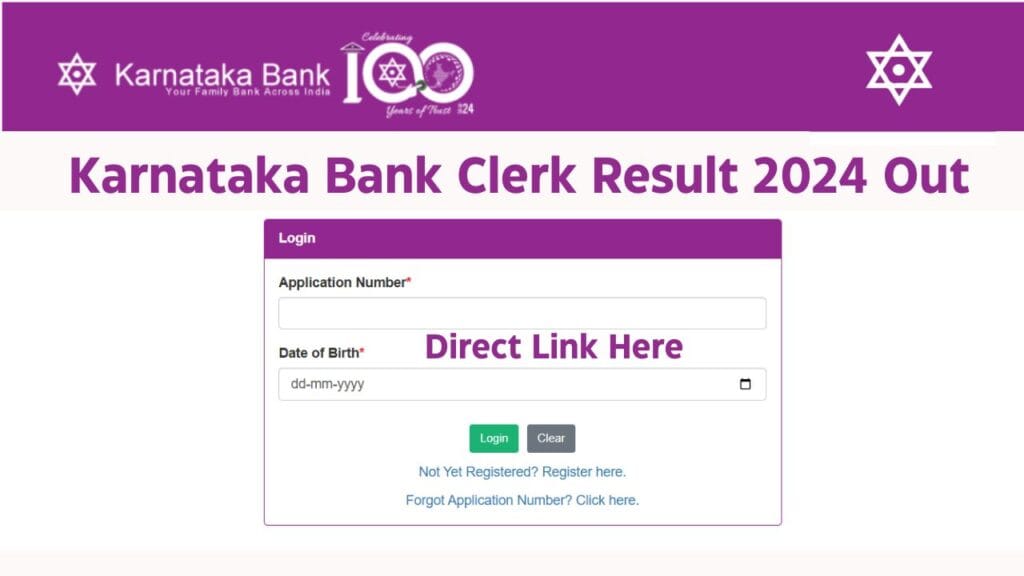 Karnataka Bank Clerk Result 2024 Out